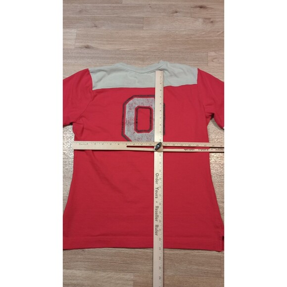 VINTAGE Nike Team Ohio State Shirt Womens Large Red OSU Buckeyes Crew Neck Adult - Picture 12 of 16